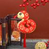 5pcs Chinese New Year Ornament Home Chinese Traditional Spring Festival Hang Decoration 2025 Year of Snake Year Hanging Pendant