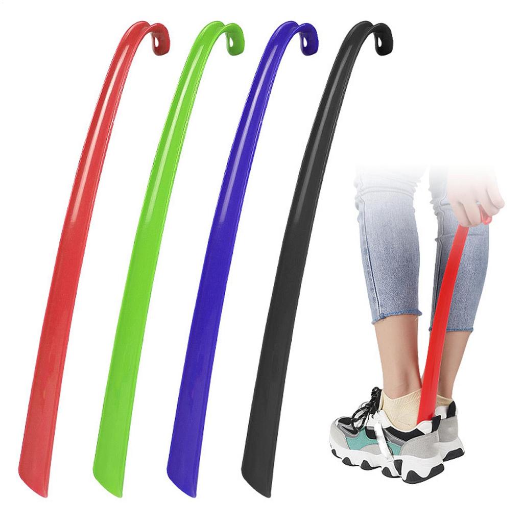 1PCS 42.5cm Easy To Use Plastic Long Handle Shoes Horn Artifact Pull Pumping Shoes Professional Women Men Shoe Horn Shoes Spoon