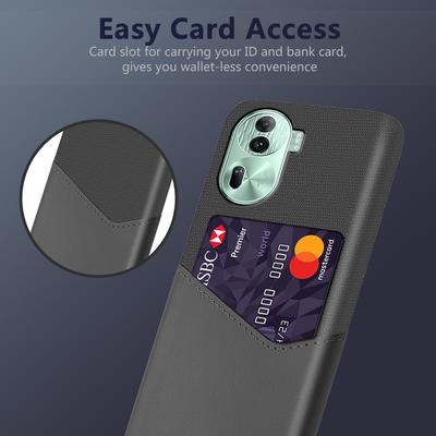 For Oppo Reno11 Pro 5G (Global)/Reno11 (China) 5G Phone Case Cloth Texture Protective Cover Card Holder