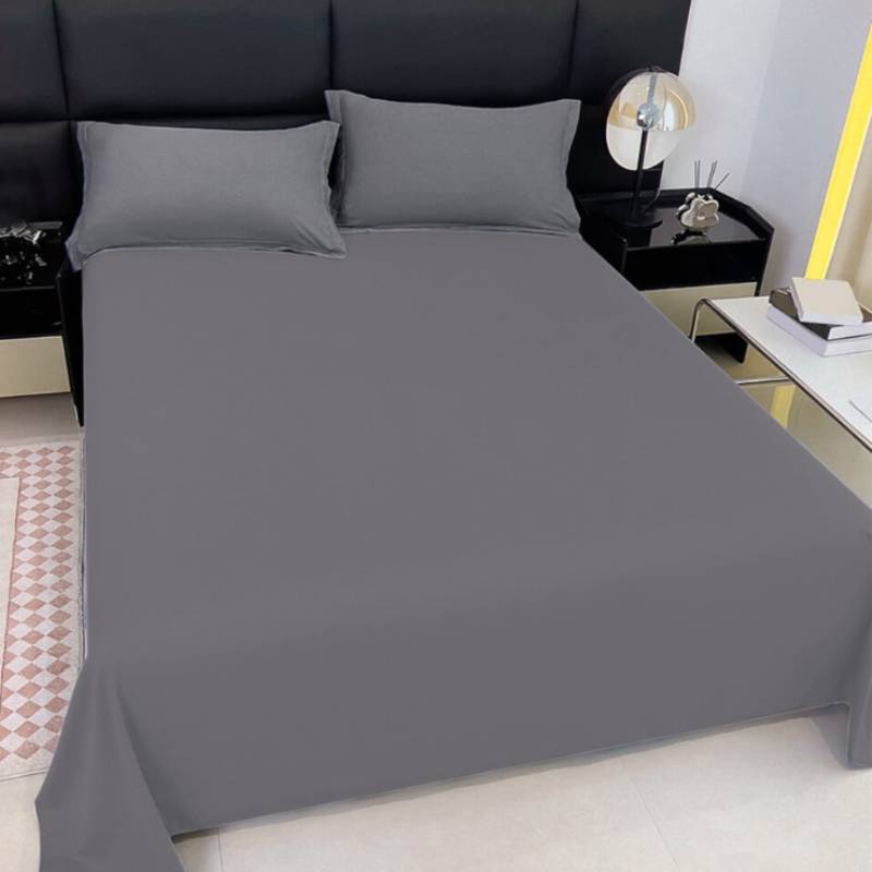 Modern Minimalist Cotton Bed Sheet With Soft Washable Fabric For Single Dorm Bed