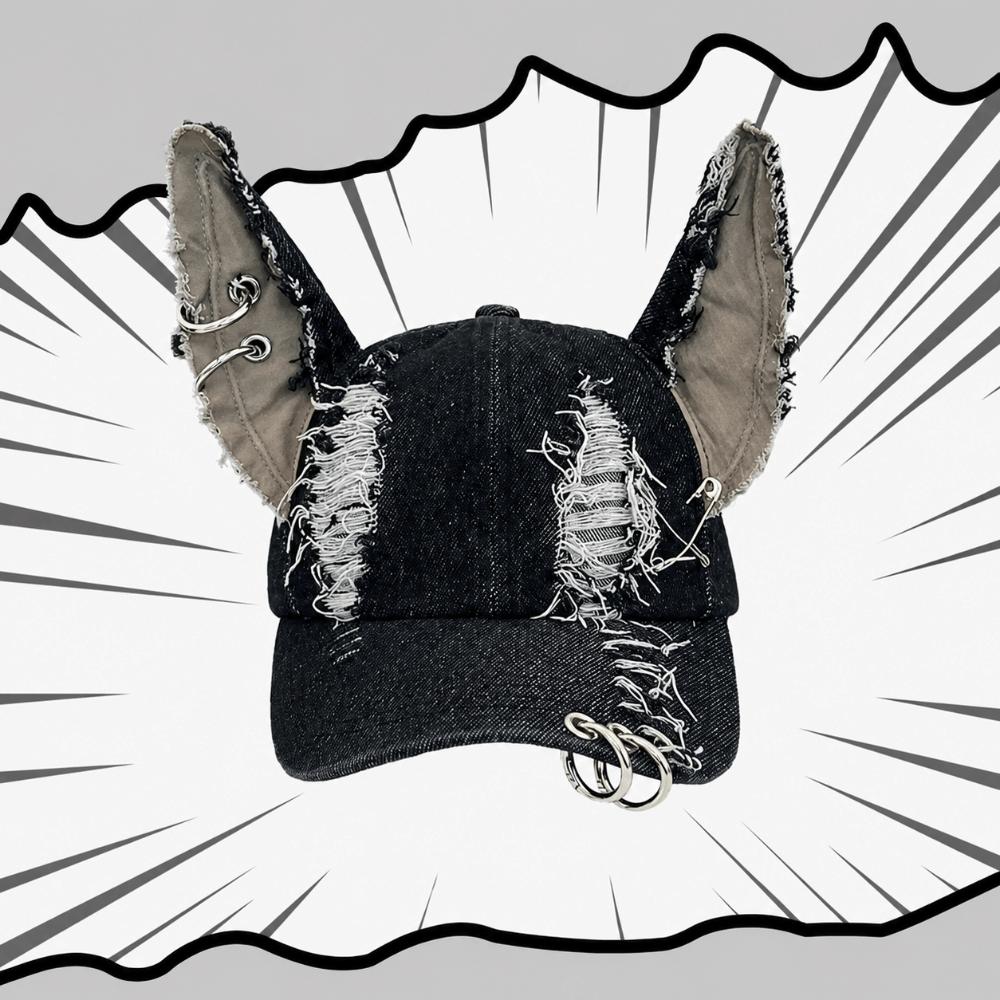 Distressed Details Baseball Cap Frayed Edges Wash Baseball Cap Hip Hop Baseball Cap Party Wear