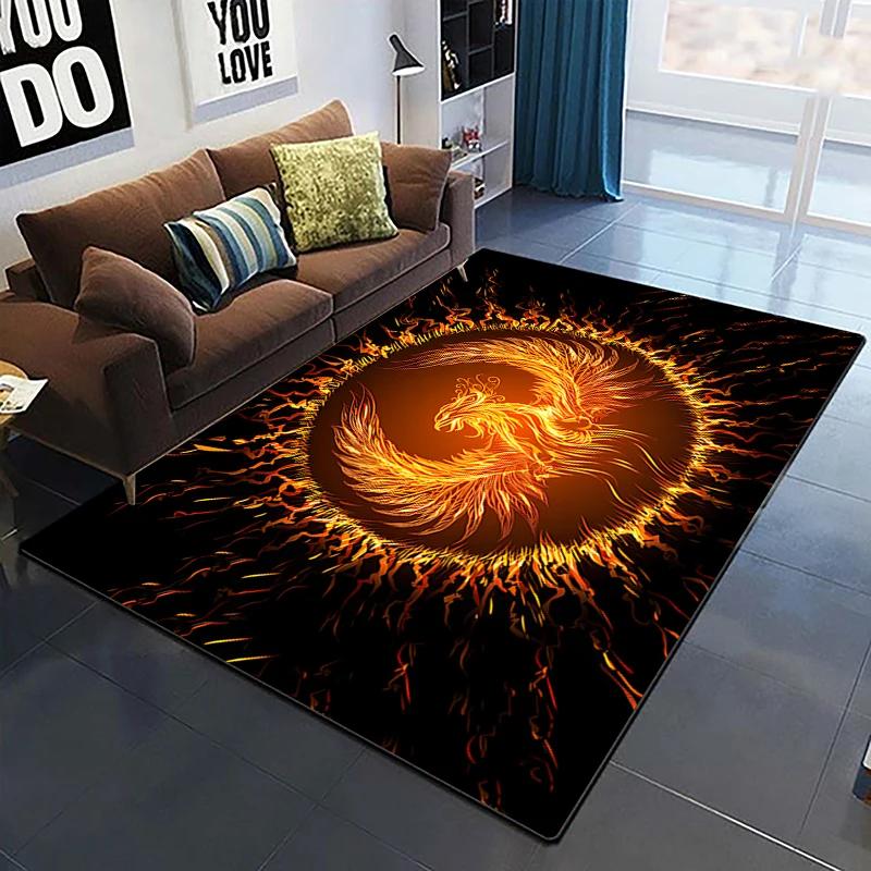 Modern Chinese Koi Tai Chi Yin Yang Area Rug Living Room Carpet for Children Play Home Deco Anti-slip Floor Mat and Carpets Gift