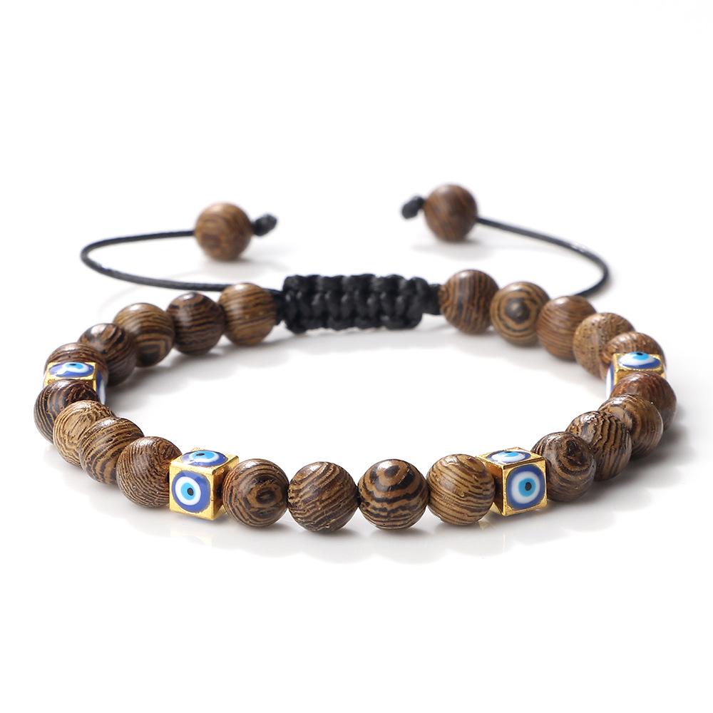 Unisex Handwoven Evil Eye Commuter Bracelet