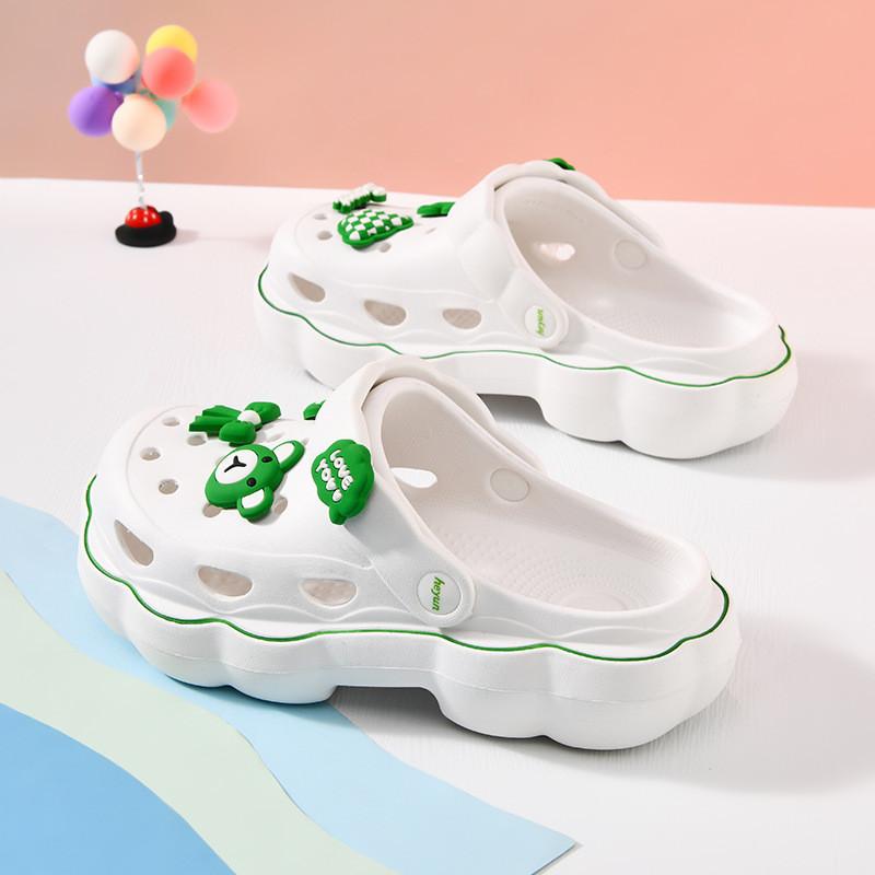 Eva Breathable Summer Girls Sandals With Nonslip Cartoon Design In Soft Colors