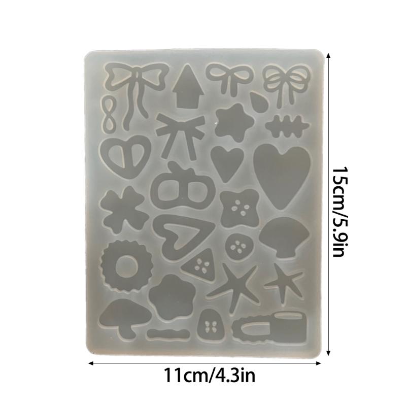 Silicone Pendant Molds Silicone Keychain Moulds Resin Crafting Molds Hand-Making Jewelry Part Molds Jewelry Making Tool
