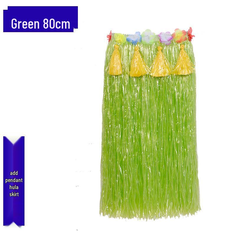 Colorful Hawaiian Hula Dance Costume Skirt Set for Role-Playing Activities