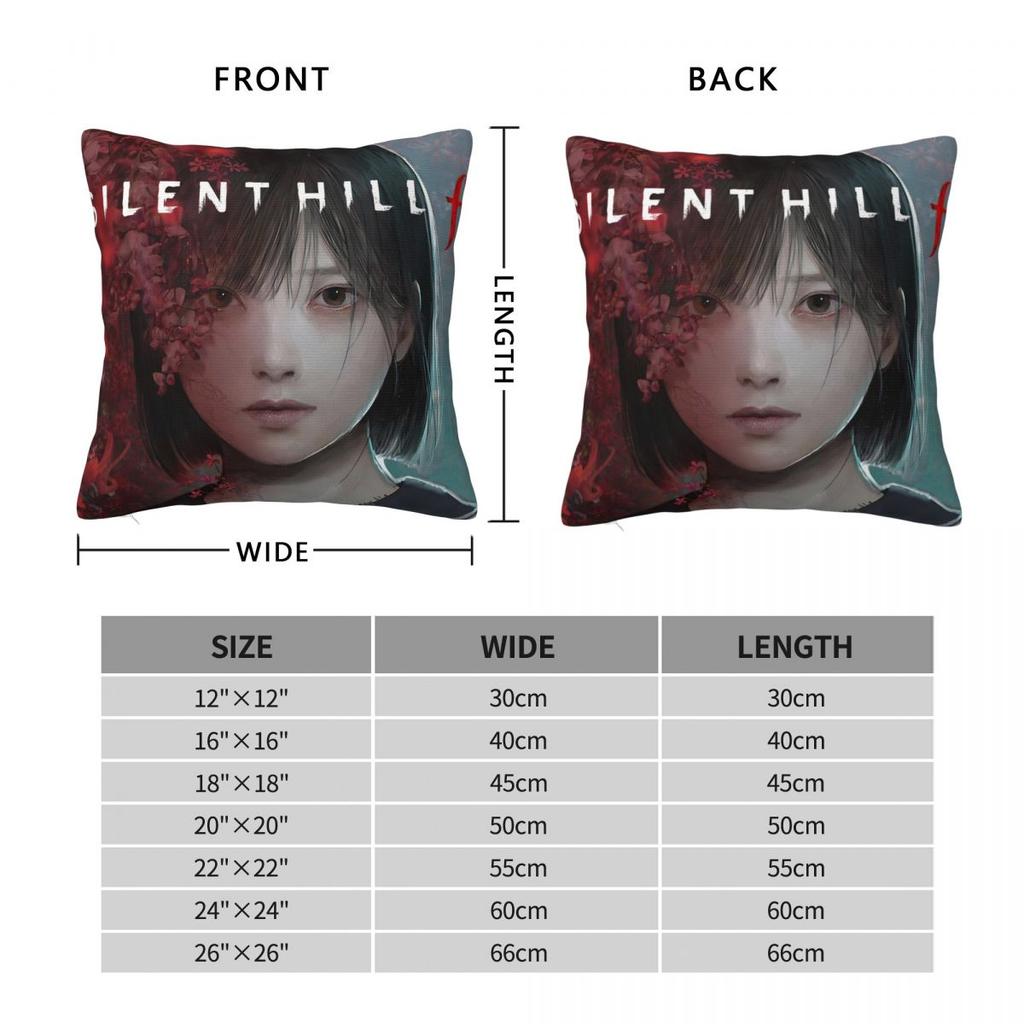 Pillow Cover Silent Hill F Game Hinako Printed Cushion Cover Kawaii Pillow Case For Sofa Bedroom Home Decor Pillowcases