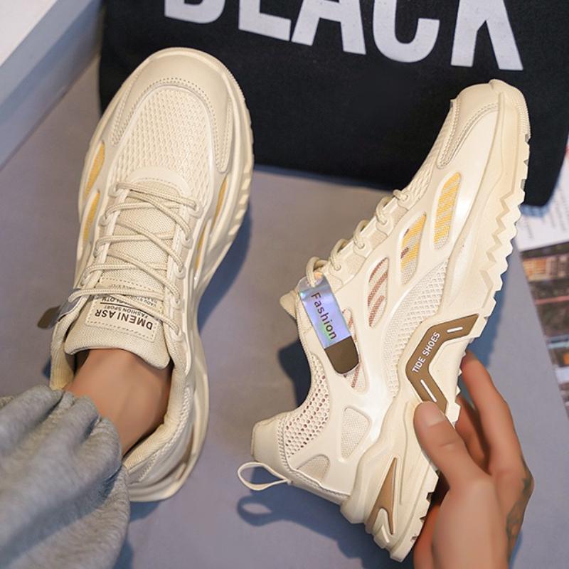 Mesh Men's Casual Shoes Breathable Mens Vulcanized Shoes Durable Fashion Tennis Shoe Lightweight Shoes for Men Tenis Masculino