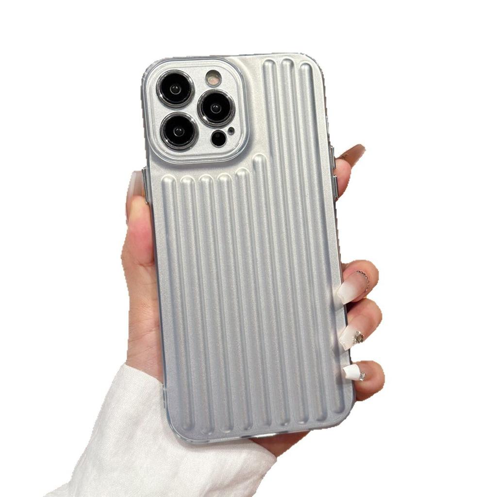 High-end Vertical Pattern Light Column Mobile Phone Case Four Corners Anti-fall Mobile Phone Case Summer for Apple Mobile Phone Case Soft Rubber Case
