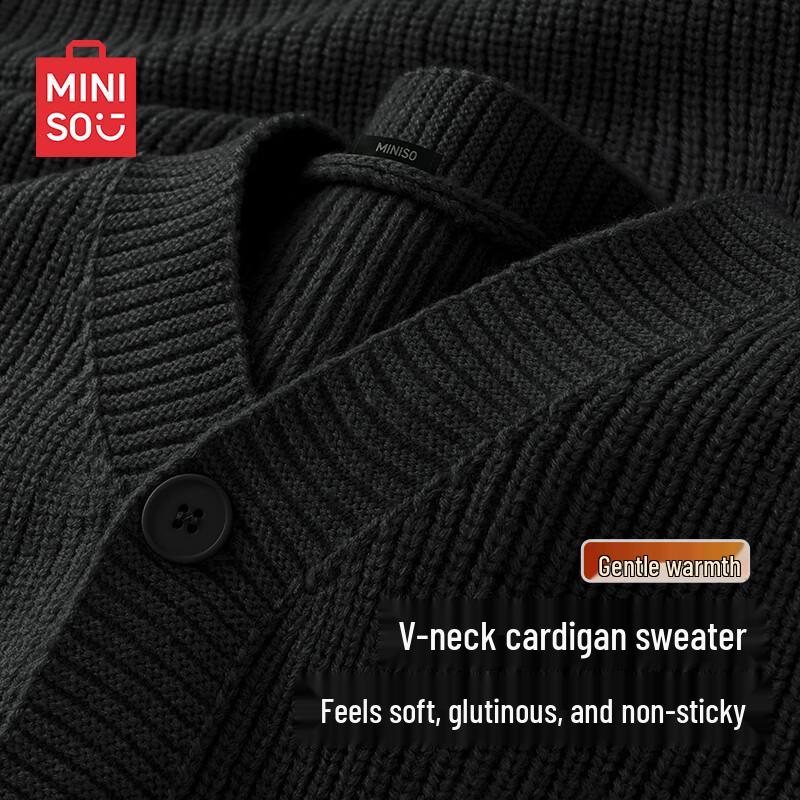 

Мужской трикотажный кардиган с V-образным вырезом MINISO L
