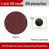 4-inch Stainless Steel Flocked Sandpaper Disc for Drill and Grinder Polishing.