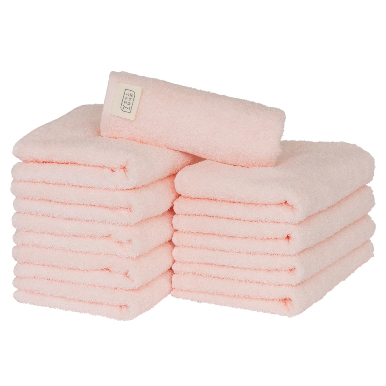 

Towel Laboratory Reason for Face Light Pink Blossom Easy to JapanTechnology [The Lightness] #006 Towels, (Cherry Color), 10-Piece Set, Quick-Drying,