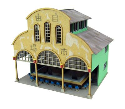 Sankei Giant Bean Bag Chairs Studio Ghibli Series Spirited Away Wonder Paper Craft 1/150 Town-6 MK07-29