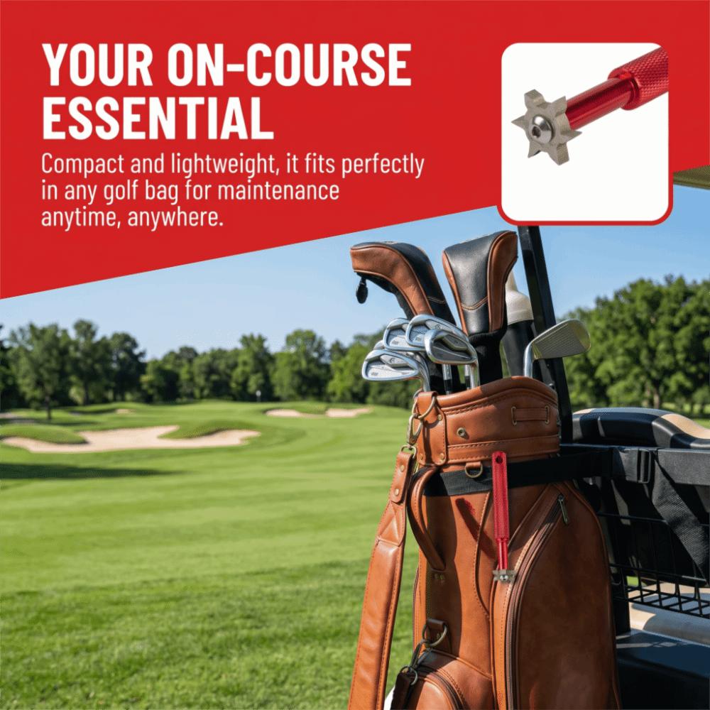Textured Grip Golf Club Cleaner Compact Handheld Golf Club Tool  Club Maintenance