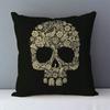Post-modern Style Couch Cushion Cover Skull Printed Home Decorative Pillows Square Size  Seat Back Cushions Pillowcase