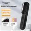 Rechargeable Wireless Hair Straightening & Curling Comb with Digital Temperature Display, Hair-Safe Heating.