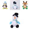Christmas Santa Claus Plush Toy Cute Reindeer Stuffed Animal Holiday Gift 21cm