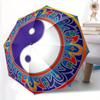 1 Stück Yin Yang Symbol Automatischer Faltregenschirm, Tragbares & Faltbares Design mit 8 Speichen, Lässiges Outdoor-Accessoire yy250729056