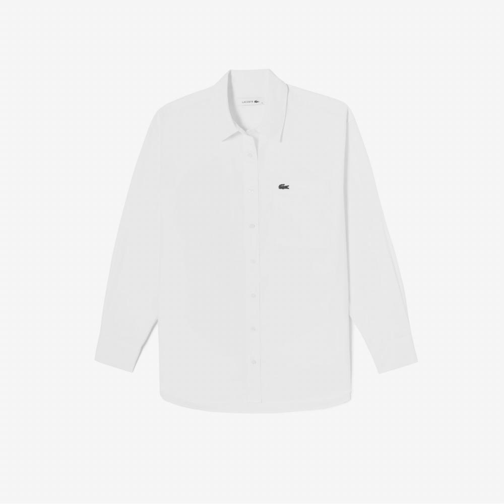 

LACOSTE Женская рубашка из поплина Overfit CF172E 53N 001