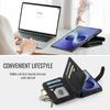 Kožená peněženka na zip Coque pro Samsung Galaxy Z Fold 8 Pouzdro Řemínek na zápěstí Kapsa na karty Funda Samsung Z Fold8 Široké Flip Book Etui
