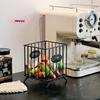 M-Iron Coffee Pod Holder Large Capacity Coffee Capsule Holder Coffee Creamer Container Square Shape Pod Storage Cup