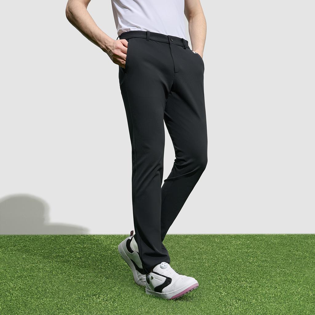 Fila Solid Color Straight Leg Golf Pants Men Bottoms Deep-Black A11M315603FBK