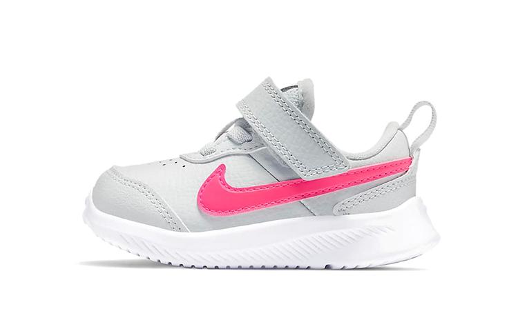 

Nike Varsity Leather Low top Sports Casual Shoes Gray Pink Infant And Toddler CN9397-002 23.5