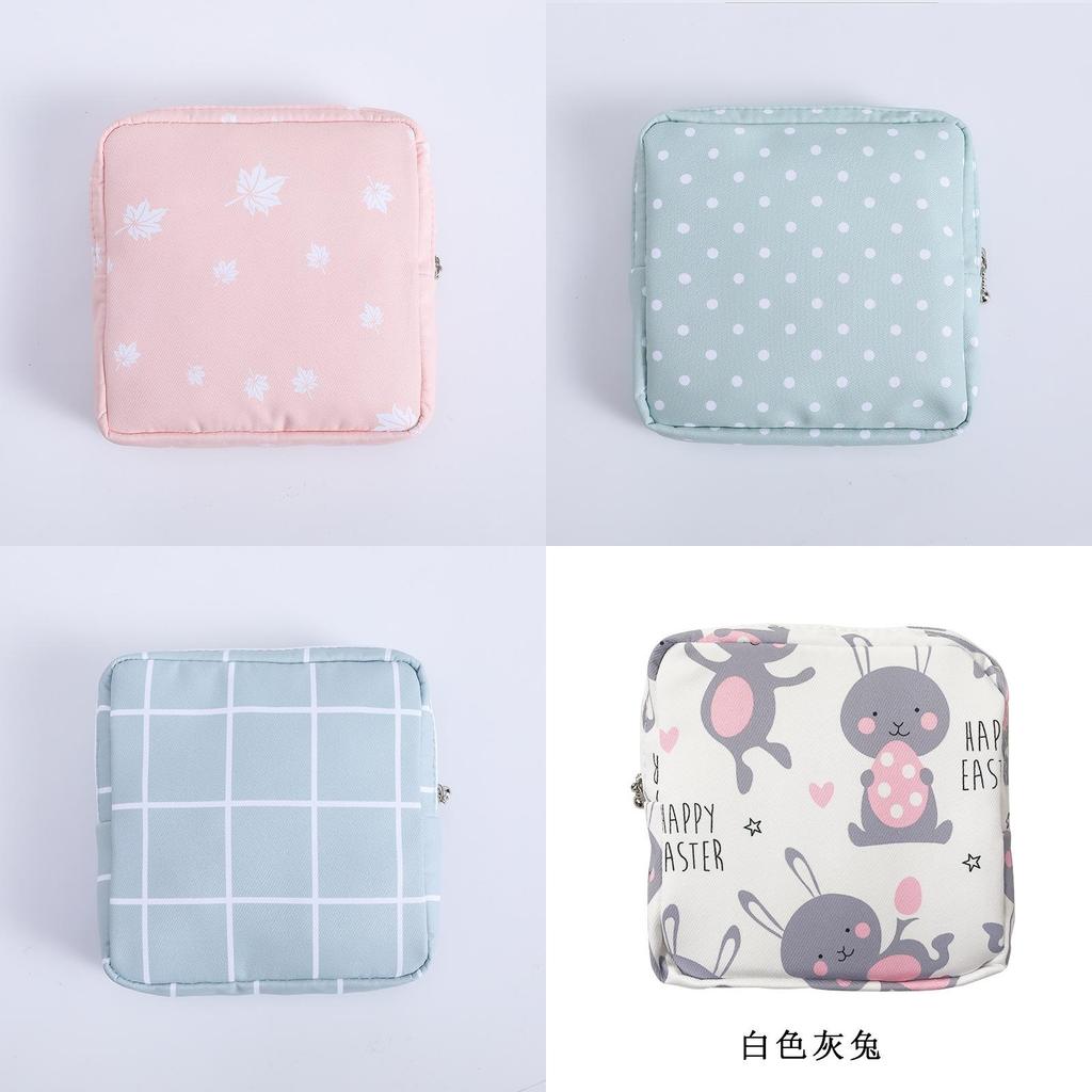 Cotton Sealed Sanitary Pad Storage Bag For Girls With Portable Handheld Design