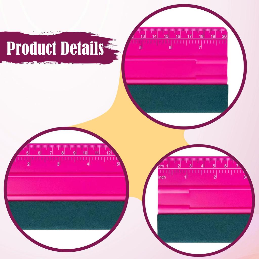 Felt Squeegee for Vinyl Multifunctional Edge Squeegee Craft Knife Sign Making Universal Vinyl Scraper Car Window Tint Tool
