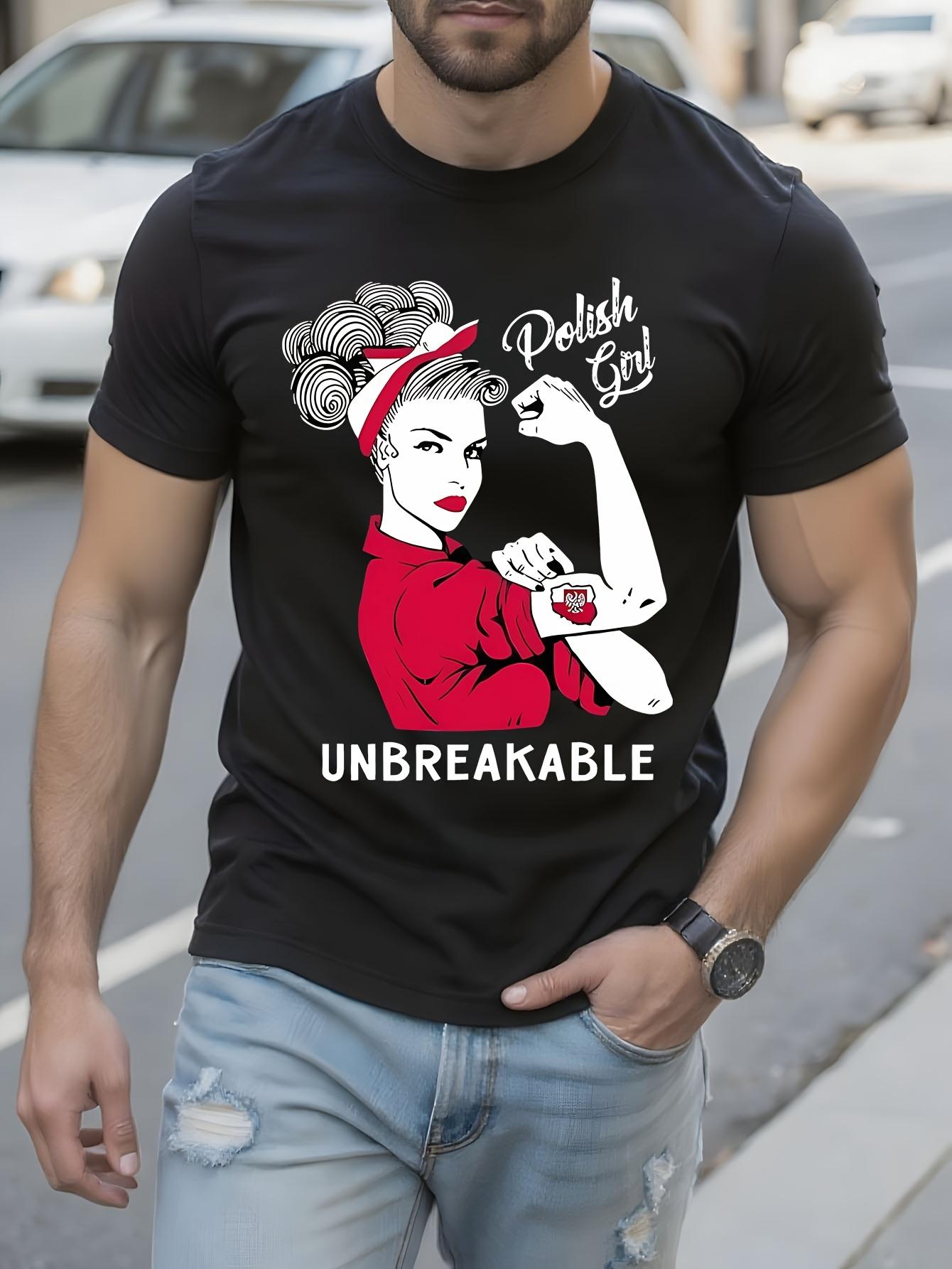 Funny Tshirt Funny Polish Flag Graphic Tshirt - Unbreakab... XL