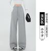 Lamb wool sweatpants women's autumn and winter new black leggings small fleece thickened Harlan sweatpants