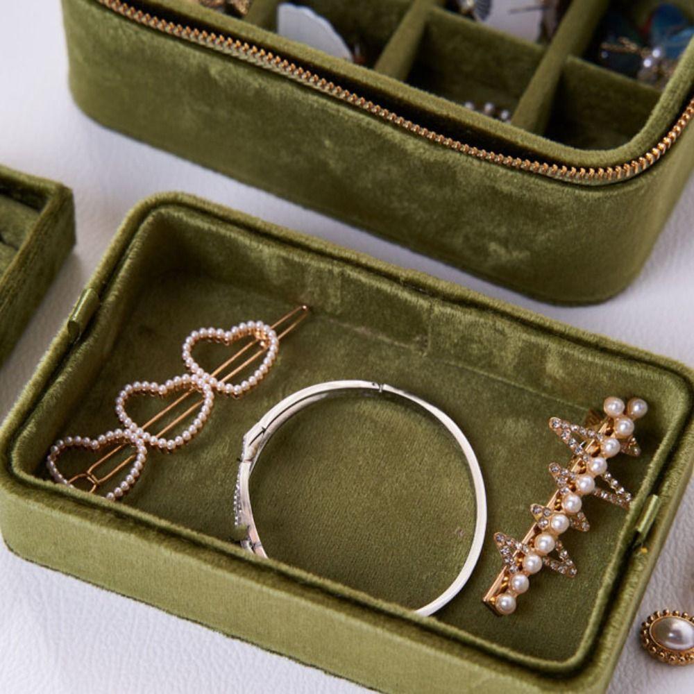 Bracelet Earrings Jewelry Packing Bag Rings Necklace Square Jewelry Box  Travel