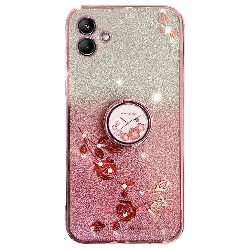 KADEM For Samsung Galaxy F14 5G/M14 5G TPU Case Glitter Cellphone Kickstand Cover