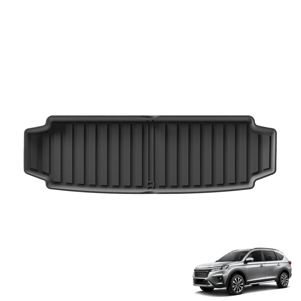 Smabee Right Drive for Honda BR-V 2022-2024 Fuel Version TPE 3D Car Floor Mats Cargo Liner Trunk Pad All-Weather Accessories