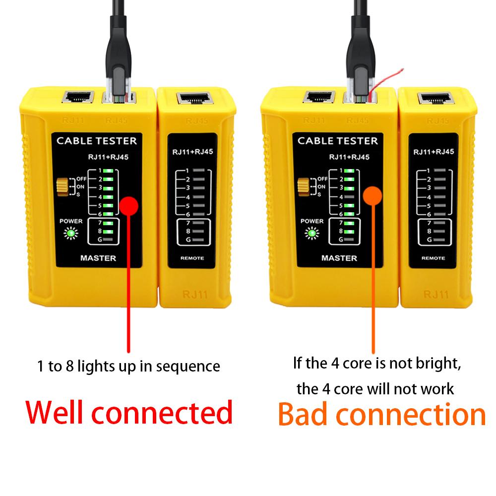 Cable Lan Tester Network Cable Tester RJ45 RJ11 RJ12 CAT5 UTP LAN Cable Tester Networking Tool Network Repair