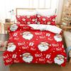 Merry Chrismas Bedding Set Boys Girls Twin Queen Size Duvet Cover Pillowcase Bed Kids Adult Fashion Home Textileextile