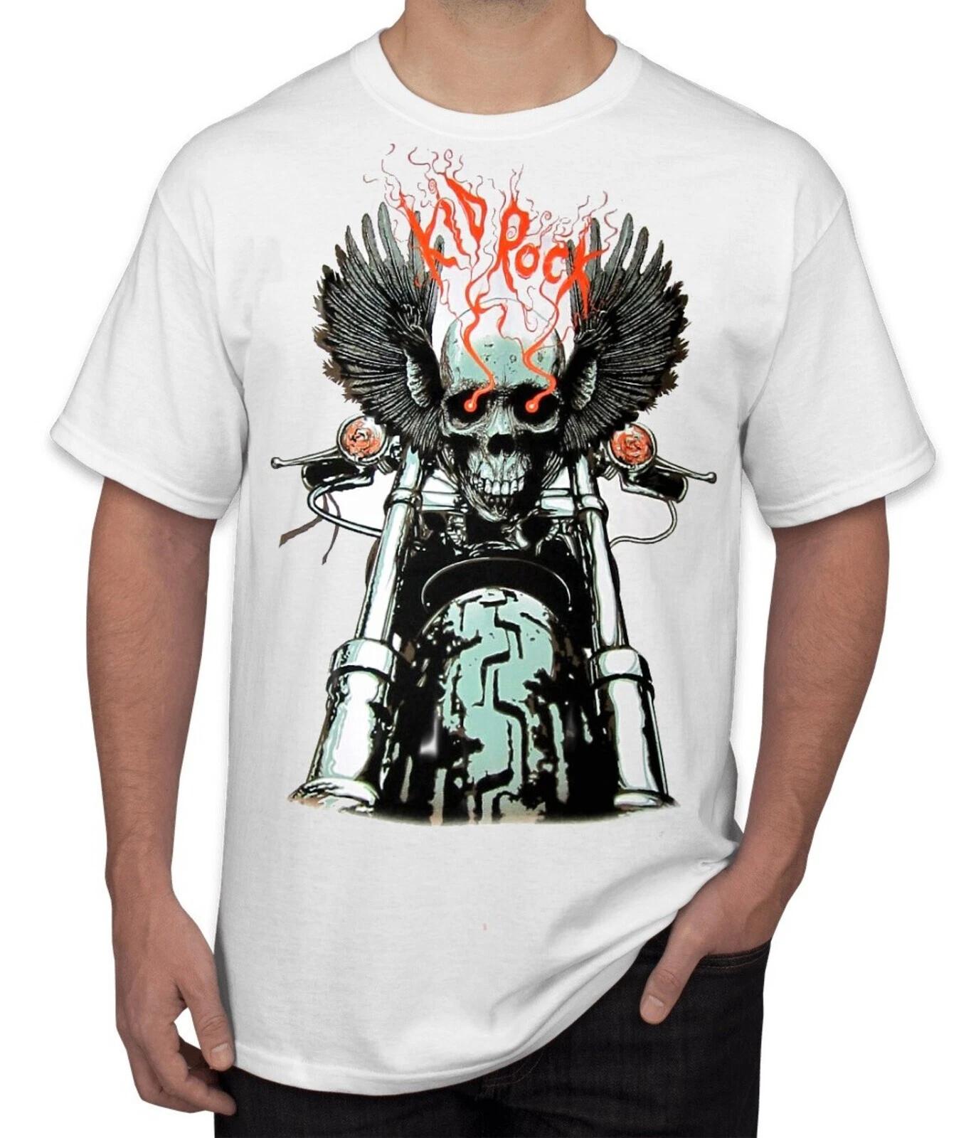 KID ROCK cd lgo SKULL CHOPPER Official SHIRT LAST SM New OOP devil cause cocky 2XL