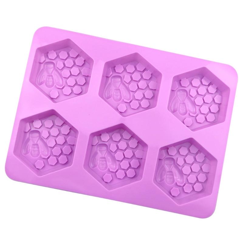 Bee Honeycomb Silicone Mold Wax Melt Polymer Aromatherapy Making Handmade Cupcake Mould Decorating Supplies