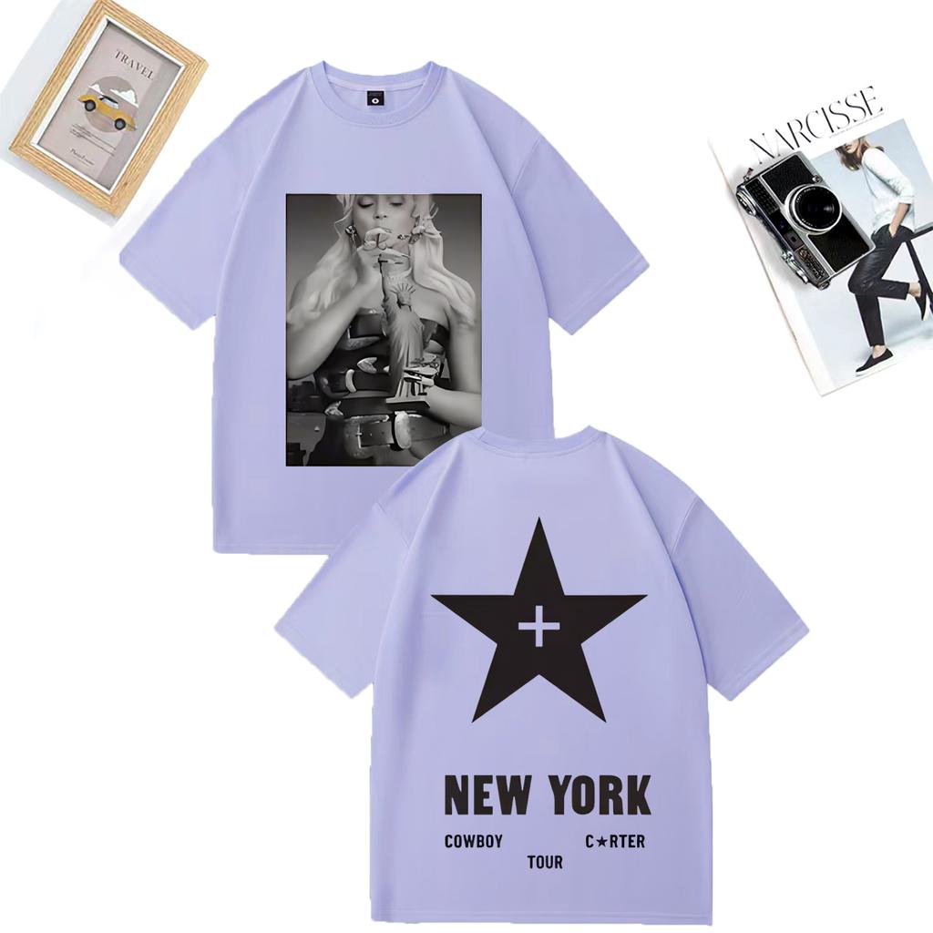 Beyonce Cowboy Carter Tour Fashion TShirt Unisex WOMEN vintage Summer streetwear Tshirt Cotton Short Sleeve Hip Hop plus size tops