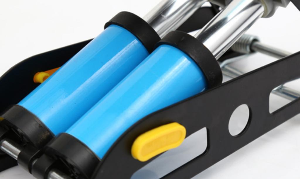 Strong foot pump with pressure gauge for bicycle, car, balls, bicycle mattress