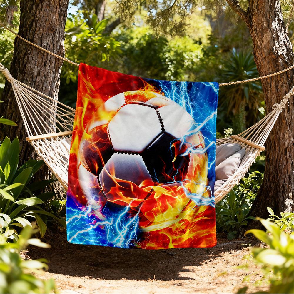Fireball Lightning Outdoor Flannel Blankets, travel, Home Blankets, Suitable for All Seasons,Christmas Gifts. R1127228
