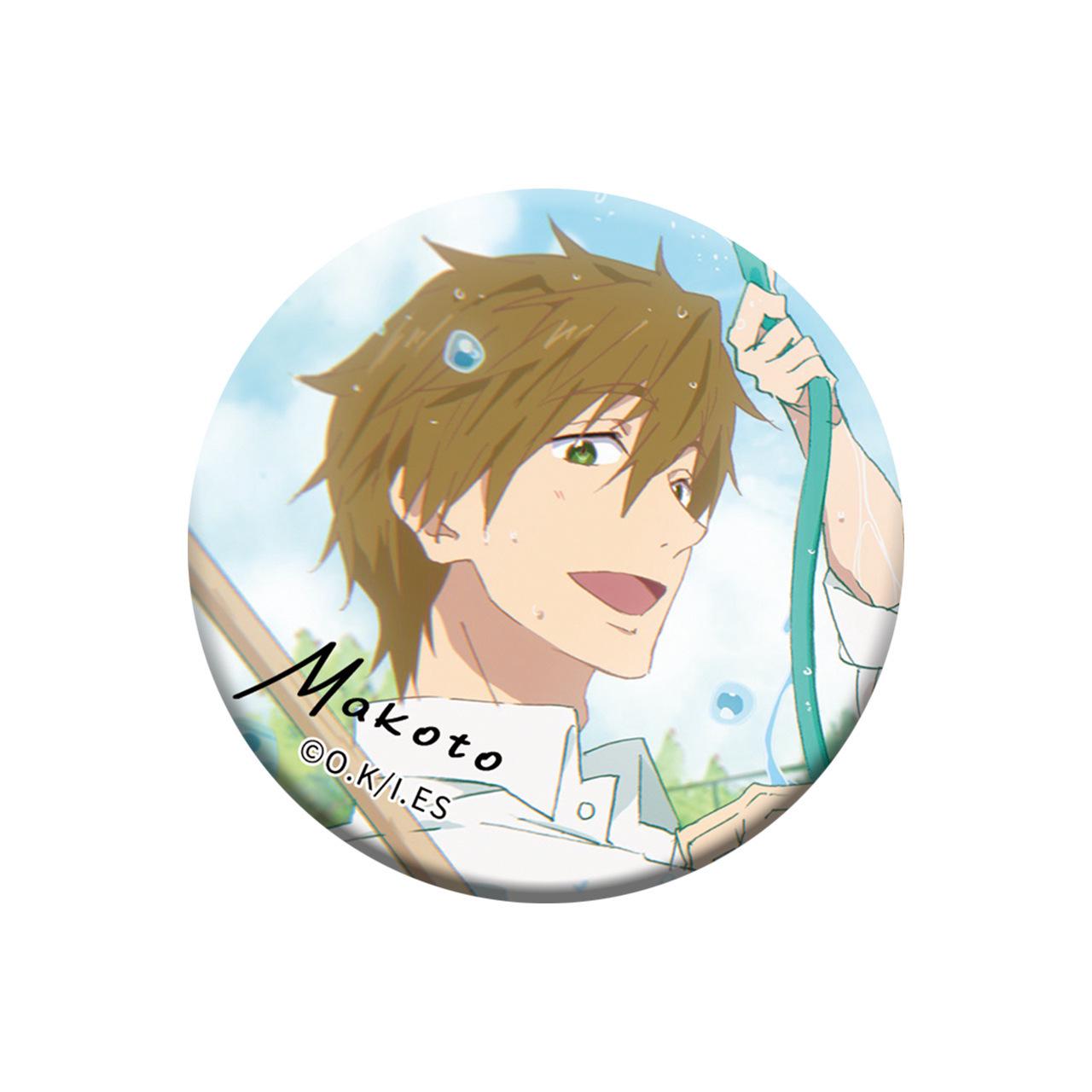 

Official Swim Club Summer Flash Anime Magnet Badge for Boys Refrigerator 58*58mm