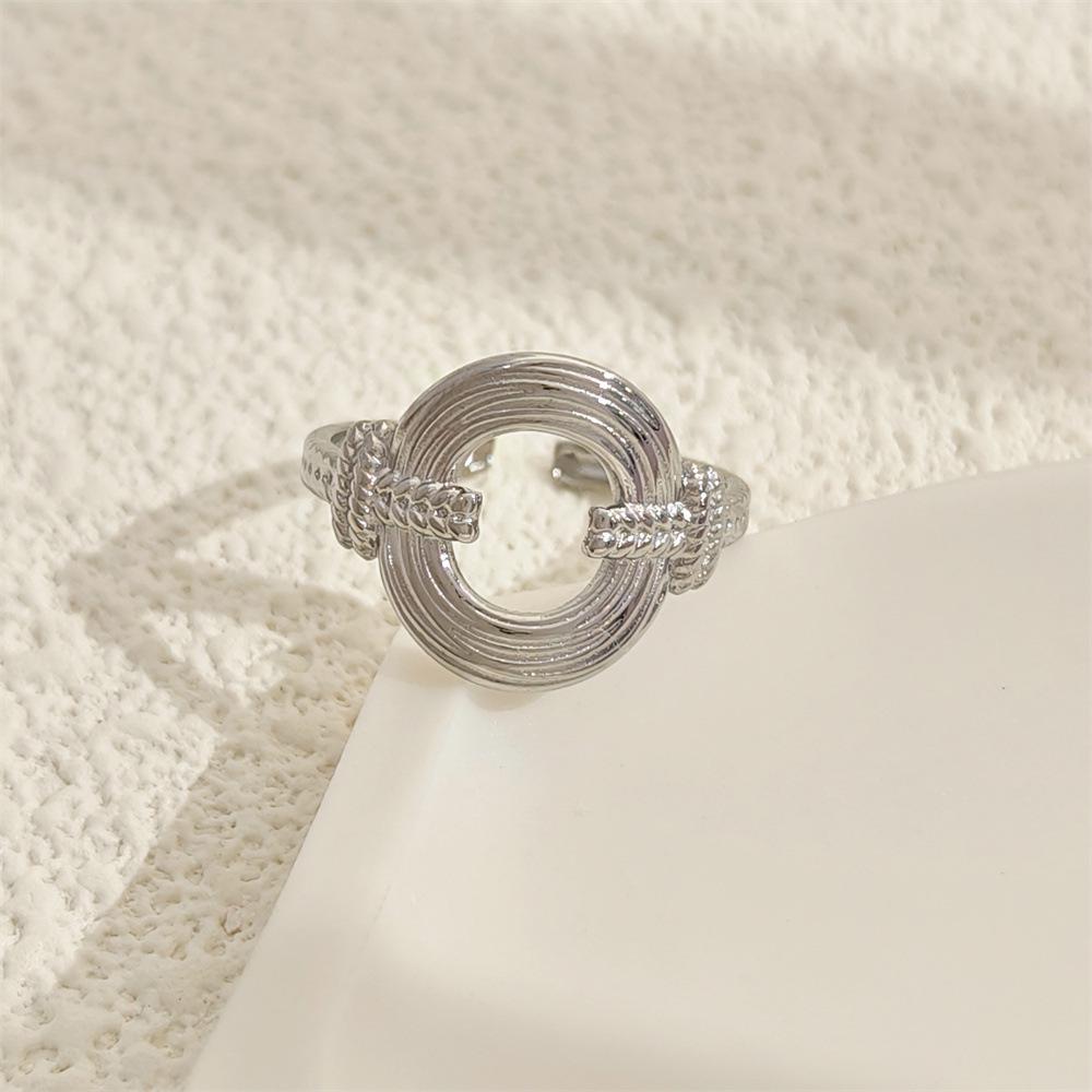 Titanium Steel Open Emotion Couple Ring - Non-Fading 18k Gold Stainless Steel Jewelry.
