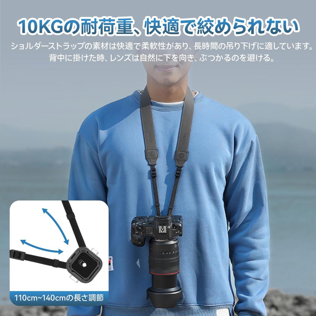 Ulanzi UKA06 Quick Release Shoulder Strap Kit for Camera Compatible with F38 Quick Quick Release Adjustable for Mirrorless Digital Compact SLR and