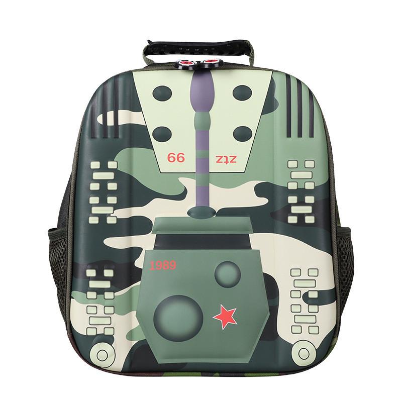 Stylish Tank-shaped Eva Shell Preschool Backpack For Kids In Trendy Colors And Big Capacity