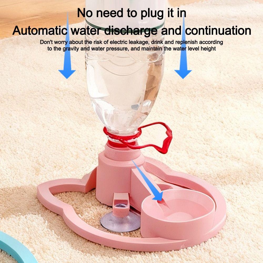 Automatic Water Dog Automatic Feeders Plastic Water Bottle Suction Cup Cat Bowl Anti Overturning Dog Water Dispenser