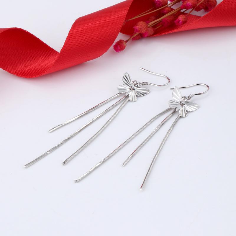 Korean Version of Fashion Temperament Trendy Retro Butterfly Earline Earrings
