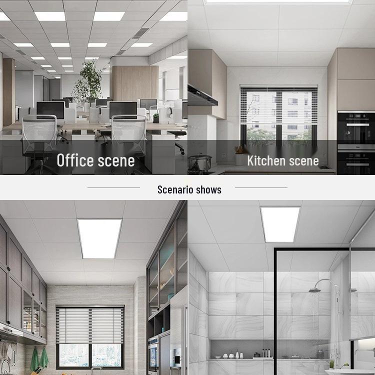 Aluminum Recessed Ceiling Light Panel for Kitchen & Bathroom