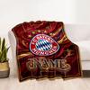 Bayern Munich Soccer Poster Personalized Text Blanket Throw Personalized Blanket Soft & Cozy Suitable for Livingroom Sofa Nap Bedding