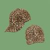 Wide Brim Hat in Kpop Style Caps UV Prevention Dad Cap Sweat Wicking Hot Summer Cooling Hat with Printed Leopard